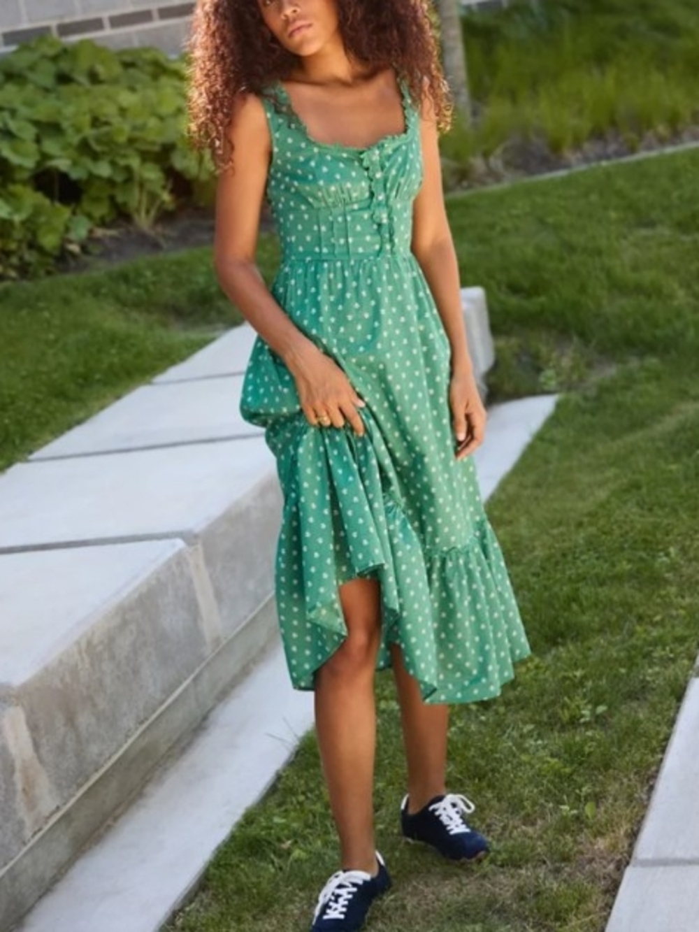 American Eagle Catie Corset Midi Dress